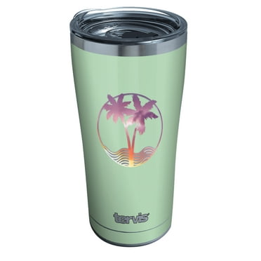 Clear 16oz Mug Tervis 1308931 Palm and Hammock Design Insulated Tumbler with Emblem and Lime Green Lid Clear 16oz Mug Tervis 1308931 Palm and Hammock Design Insulated Tumbler with Emblem and Lime Green Lid